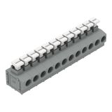PCB terminal block push-button 1.5 mm² gray
