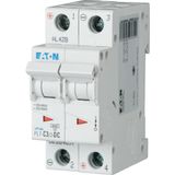 Miniature circuit breaker (MCB), 3 A, 2p, characteristic: C, DC