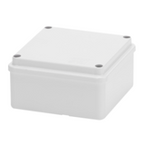 JUNCTION BOX WITH PLAIN SCREWED LID - IP56 - INTERNAL DIMENSIONS 100X100X50 - SMOOTH WALLS - GREY RAL 7035