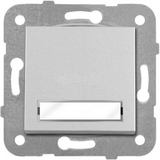 Novella-Trenda Silver Illuminated Labeled Buzzer Switch