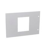 Metal faceplate XL³ 4000 - 36 modules - 1 DMX³/DMX³-I 1600 fixed - 850 mm