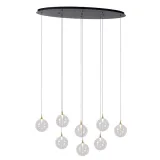 Lucide GISELA - Hanging lamp - LED Dim. - 8x3.9W 2700K - Transparent