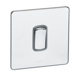 Synergy Sleek 1 gang intermediate switch - 10AX- Polished Stainless steel