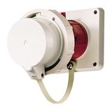 Panel mounted inlet, 32A7p6h400V, IP67