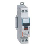 Phase+Neutral circuit breaker DNX³4500 6kA inlet and outlet screw terminal - 1P+N 230V~ 10A curve D - 1 module