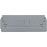 End and intermediate plate 2.5 mm thick gray