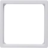 Adapter ring for centre plate 50 x 50 mm, Q.1/Q.3, p. white velvety