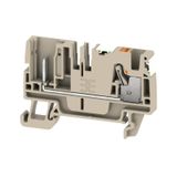 Feed-through terminal block, PUSH IN, 4 mm², 800 V, 32 A, Number of co