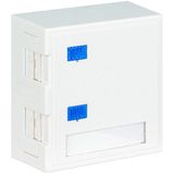 Wallmount Data Outlet empty for 2 module (SFA)(SFB), RAL9010