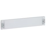 Solid plastic faceplate XL³ 400 - for cabinet and enclosure - h 100 mm