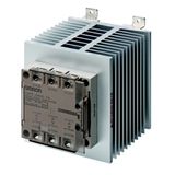 Solid-State relay, 3-pole, DIN-track mounting, 45A, 264VAC max