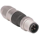 Allen-Bradley 889D-M4CE-H Insulation Displacement Connector, DC Micro (M12), Straight Male, 4-Pin, 5.5-8mm (0.22-0.31 In)