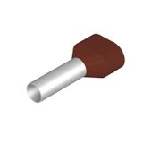 Wire end ferrule, Twin wire-end ferrule, 10 mm², Stripping length: 23 