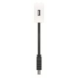 N2155.91 BL USB female-female connection unit with cable - 1M - White