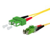 OpDAT patch cord SC-D APC/E2000-D APC OS2, 10.0 m