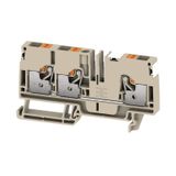 Feed-through terminal block, PUSH IN, 6 mm², 800 V, 41 A, Number of co