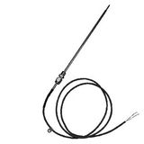 QAE26.9 - Immersion temperature sensor Ø 6 mm with cable and fitting