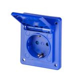 FLUSH-MOUNTING SOCKET 2P+E 16A 250V AC