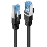 Cat.6A S/FTP LSOH, Black, 2m RJ45, M/M, 500MHz, Copper