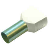 Twin ferrule 0.5/8 white