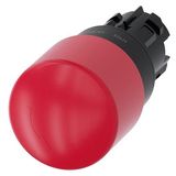 EMERGENCY STOP mushroom pushbutton, 22 mm, round, plastic, red, 30 mm, positi...