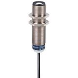 Ultrasonic sensor - M18 metal - Sn 50mm - PNP NO - cable 10m