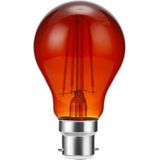 LED Ba22d Fila GLS A60x105 230V 207Lm 8W Fire Amber