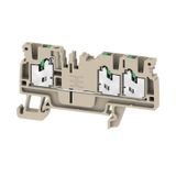 Feed-through terminal block, SNAP IN, 2.5 mm², 800 V, 24 A, Number of 