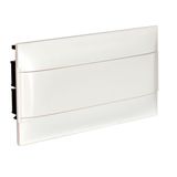 1X18 module recessed box - Smoke door - Earth terminal block - Dry wall