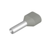 Wire end ferrule, Twin wire-end ferrule, 4 mm², Stripping length: 15 m