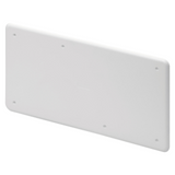 HIGH RESISTANCE SHOCKPROOF PLAIN LID - FOR PT/PT DIN AND PT DIN GREEN WALL BOXES - 196X152 - IP40 - WHITE RAL9016