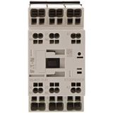Contactor, 3 pole, 380 V 400 V 11 kW, 1 N/O, 1 NC, 220 V 50/60 Hz, AC operation, Push in terminals