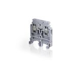 SCREW CLAMP TERMINAL BLOCK, M4/6.SB, 6MM SPACING, DISCONNECT WITH PLUG, GREY