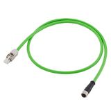 DRIVE-CLiQ cable type: 6FX5002-2DC30 Pre-assembled for direct measuring systems with 24 V Connector RJ45, IP20 and Mating connector M12, IP67 MOTIO...