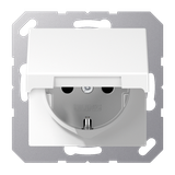 SCHUKO® socket with hinged lid A1520NBFKLWW