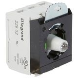 Osmoz block sub-assemblies - for illuminated head - 2 NO - red - 12-24 V~/=