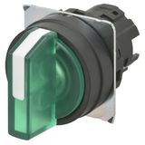 Selector A22NZ 22 dia., 2 position, Lighted, bezel plastic, manual, co