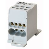 Terminal block, 1 pole, 80A, 6 output terminals