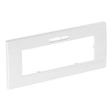 AR45-BF3 RW  Cover frame, Module 45, 3-fold, 84x185mm, pure white Polycarbonate