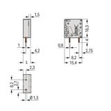 PCB terminal block 4 mm² Pin spacing 5 mm green-yellow