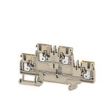 Multi-tier modular terminal, PUSH IN, 2.5 mm², 800 V, 24 A, Number of 