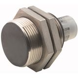 Proximity switch, E57 Premium+ Short-Series, 1 NC, 2-wire, 40 - 250 V AC, 20 - 250 V DC, M30 x 1.5 mm, Sn= 10 mm, Flush, NPN/PNP, Stainless steel, Plu