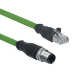 AIE-S4P-M12/RJ45-S-G-7,5M-GN-2-X-D-1