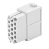 Module insert for industrial connector, Series: ModuPlug, Crimp connec