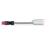 pre-assembled connecting cable Eca Plug/open-ended pink