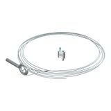 QWT AS 1 1M G Suspension wire with eyebolt 1x1000mm