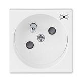 5585N-C02357 B Socket outlet 45×45 with earthing pin, shuttered, with surge protection ; 5585N-C02357 B