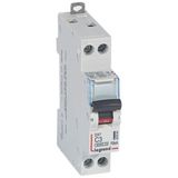 DX³6000 10kA high inlet and low outlet U+N screw circuit breaker 230V~ - 3A - curve C - 1 module