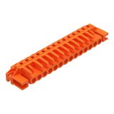 THT female header angled Pin spacing 5.08 mm orange