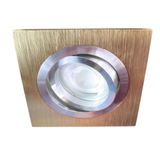 Helium Recessed Light SQ Anodised Copper